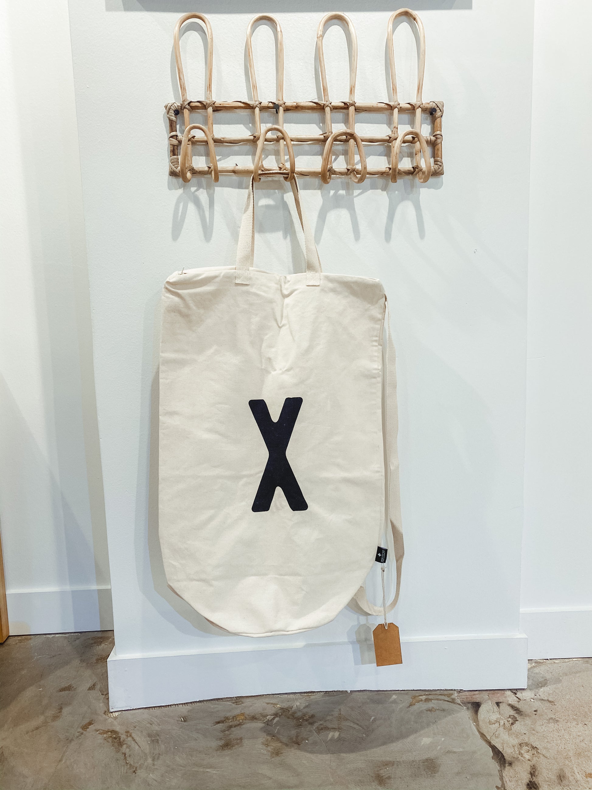Personalized Initial Canvas Bag | A to Z | Laundry, Travel and Gifting