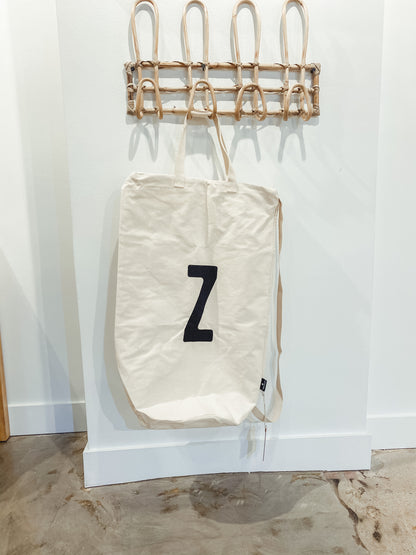 Personalized Initial Canvas Bag | A to Z | Laundry, Travel and Gifting