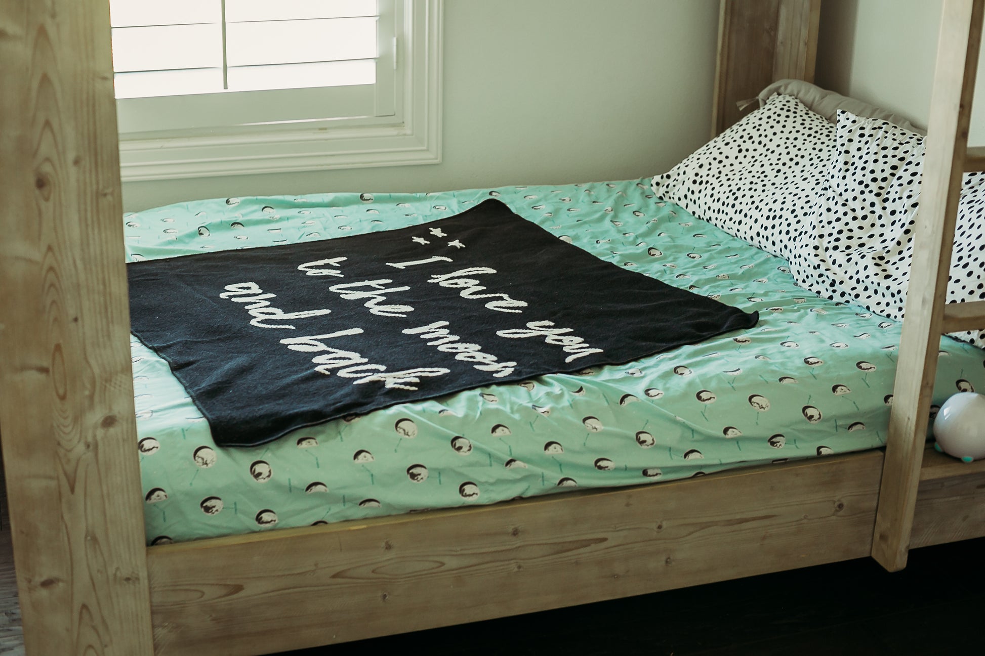 Love You to the Moon and Back Recycled Cotton Throw | Made in USA