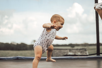 Organic Baby Tank Bodysuit | GOTS Certified Organic Cotton | Signature Prints | Sizes 0 to 24 Months