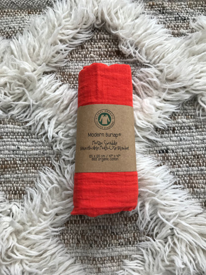 Wildfire organic cotton muslin swaddle by Modern Burlap