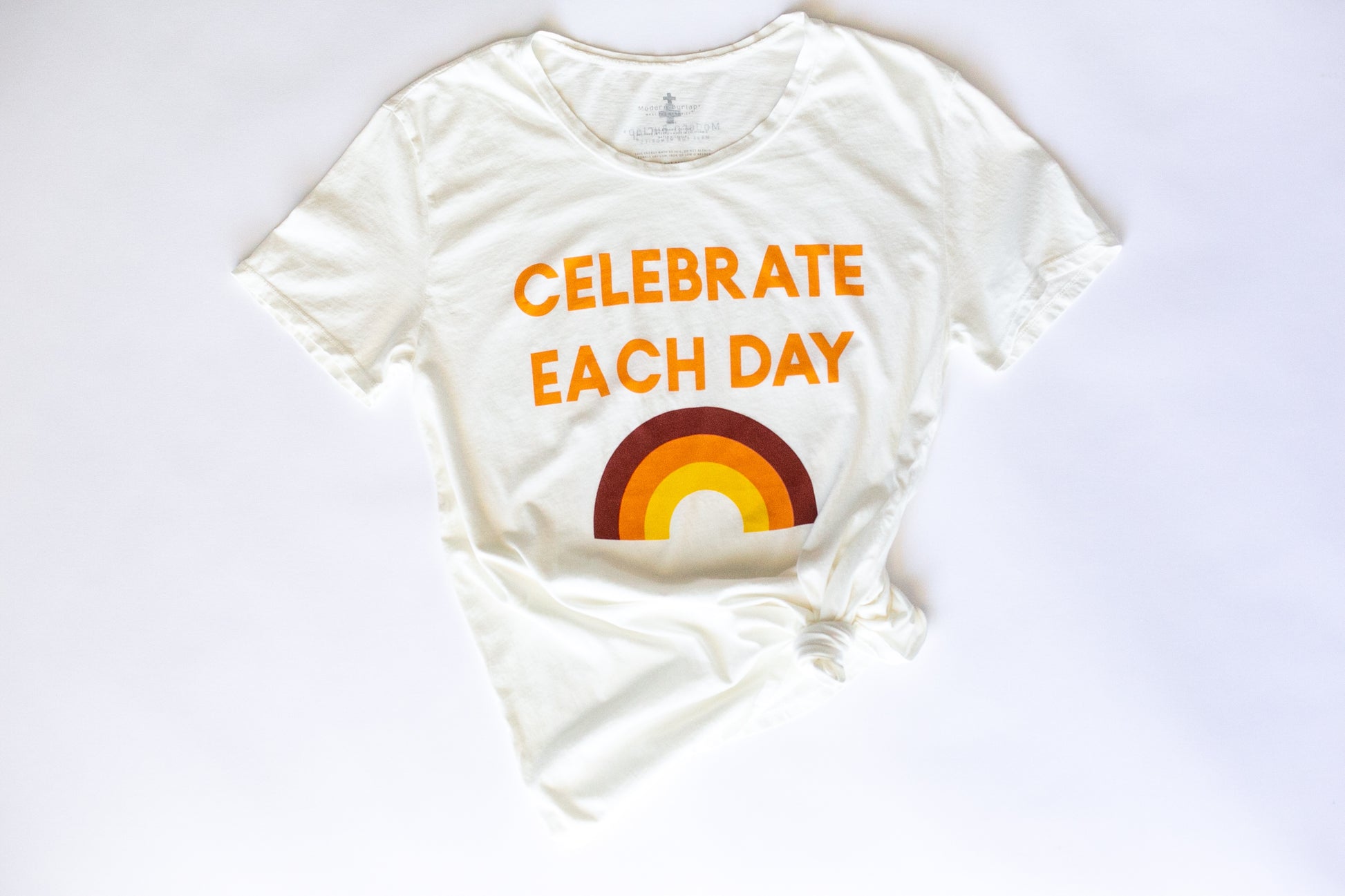 Celebrate Each Day organic cotton women's tee by Modern Burlap