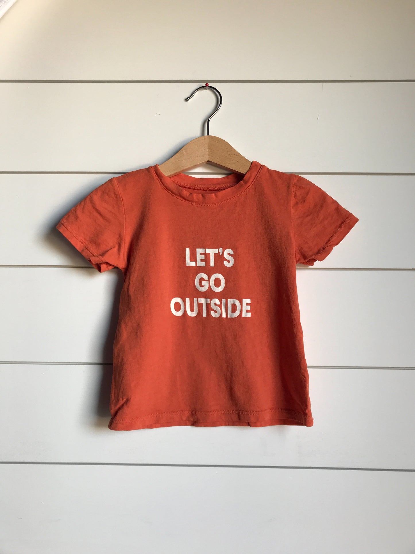 Let's go outside Kid's Crewneck Tee