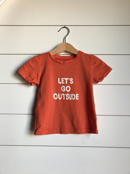 Let's go outside Kid's Crewneck Tee