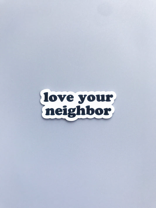 Love Your Neighbor Christian Magnet | Modern Burlap