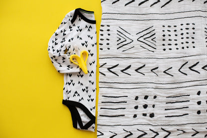 Mud Cloth Organic Swaddle | GOTS Certified Organic Cotton Muslin