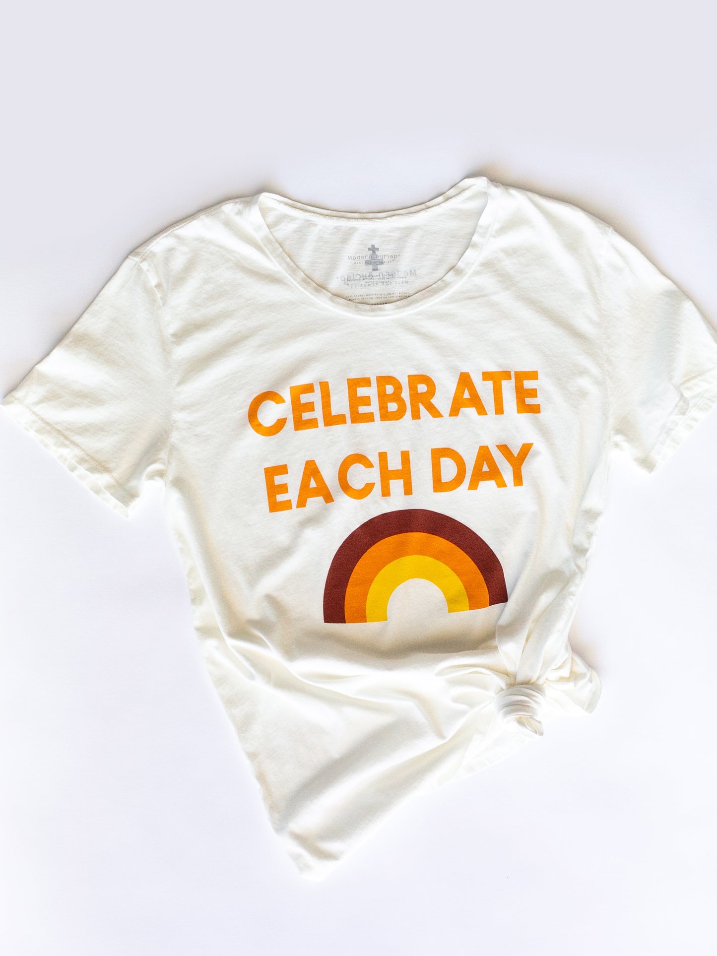 Celebrate Each Day organic cotton women's tee by Modern Burlap