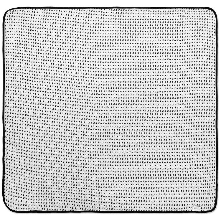 Swiss Cross and XO reversible organic muslin quilt by Modern Burlap