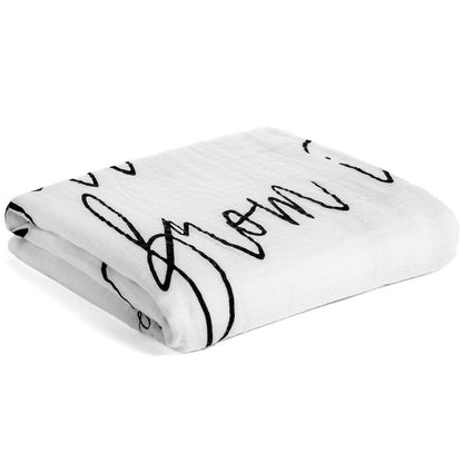 Proverbs 22:6 Christian baby swaddle by Modern Burlap