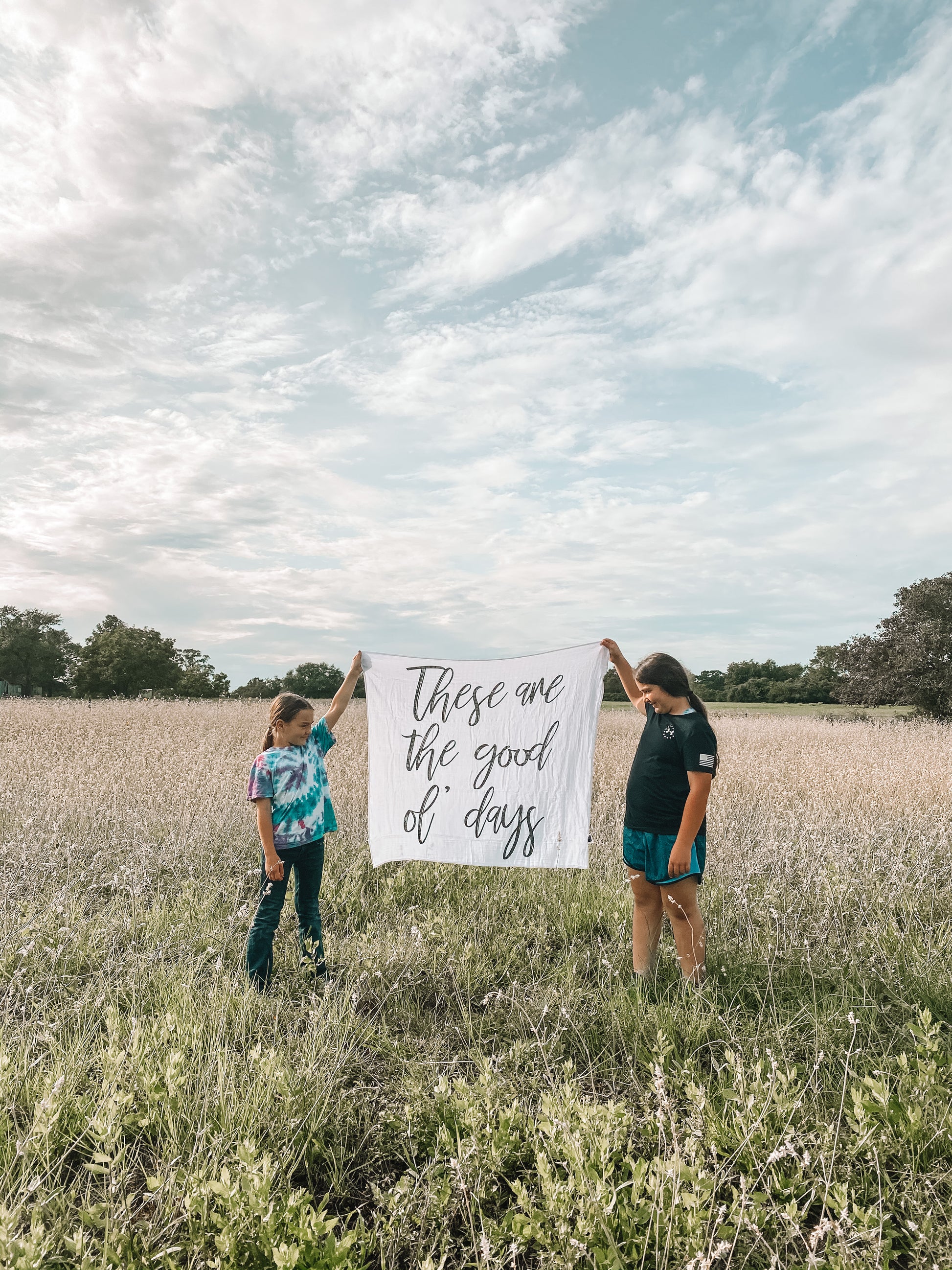 These Are the Good Ol' Days Organic Swaddle | GOTS Certified Organic Cotton Muslin