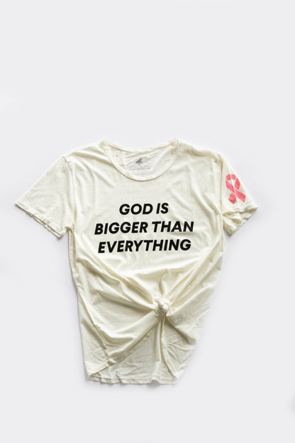 God is bigger than everything Unisex Crewneck Tee -  Cloud