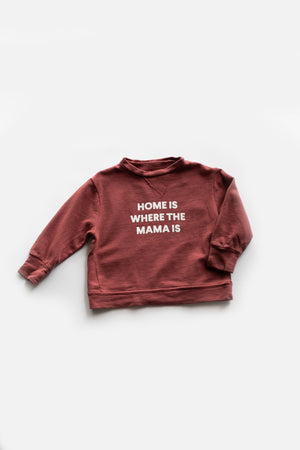 
                  
                    Load image into Gallery viewer, Home is where the mama is Kid&amp;#39;s Sweatshirt
                  
                