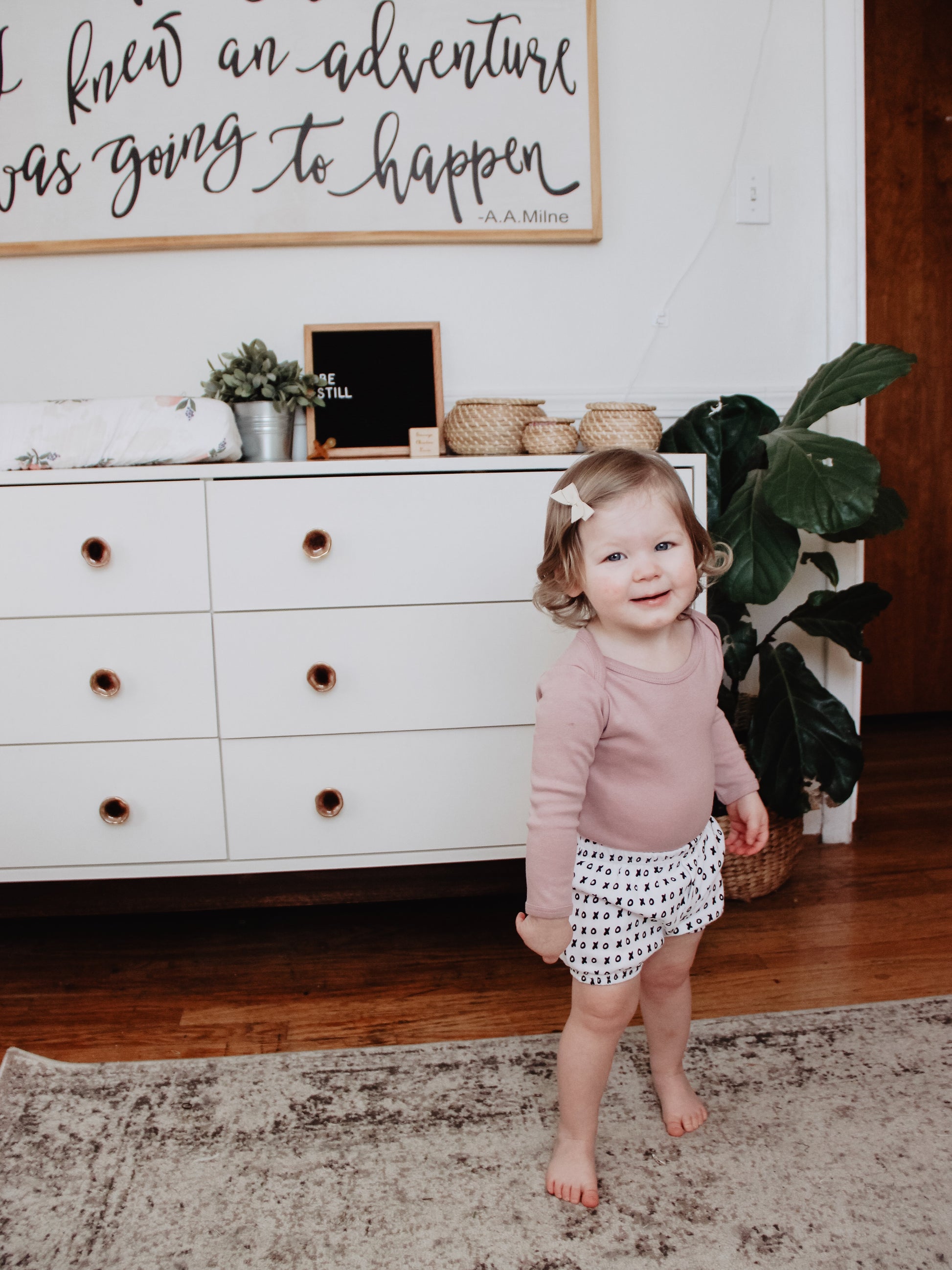 Organic kids shorts in signature prints – alternate view 6