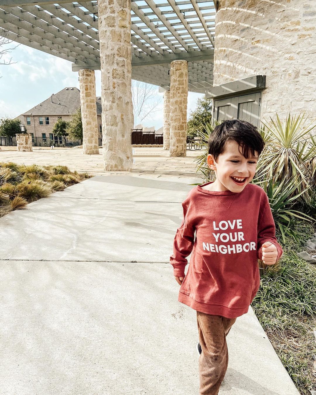 Love Your Neighbor Kids Sweatshirt | GOTS Certified Organic Cotton