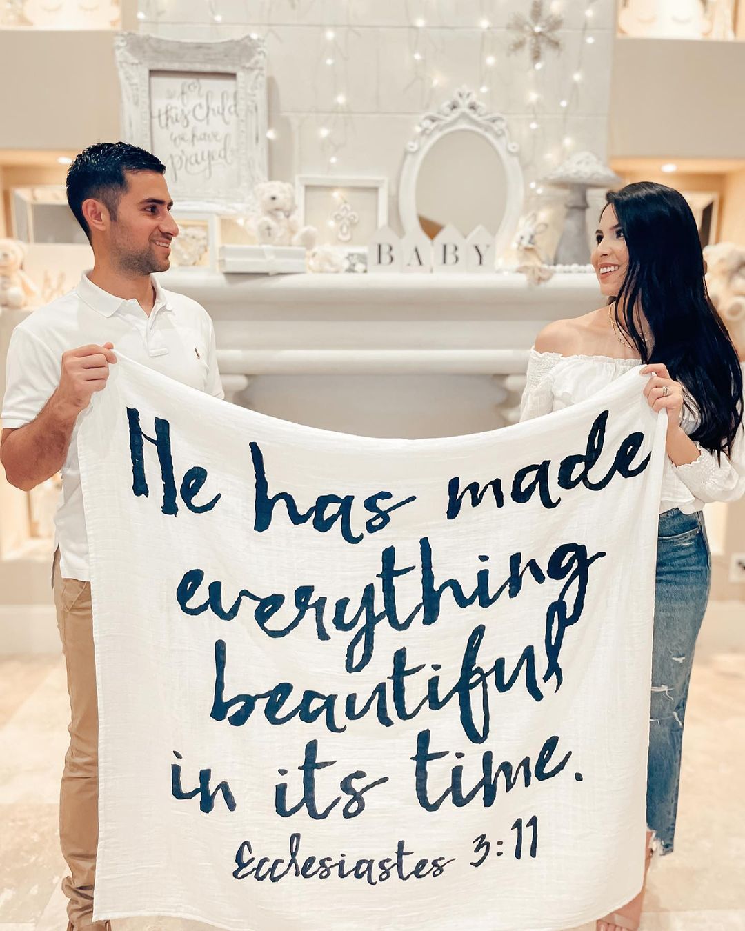 Ecclesiastes 3:11 Scripture swaddle and wall art by Modern Burlap