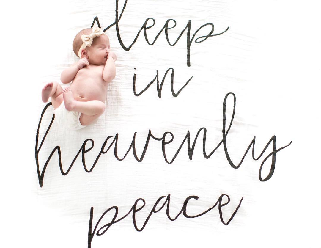 Sleep in Heavenly Peace Scripture Swaddle | GOTS Certified Organic Cotton Muslin