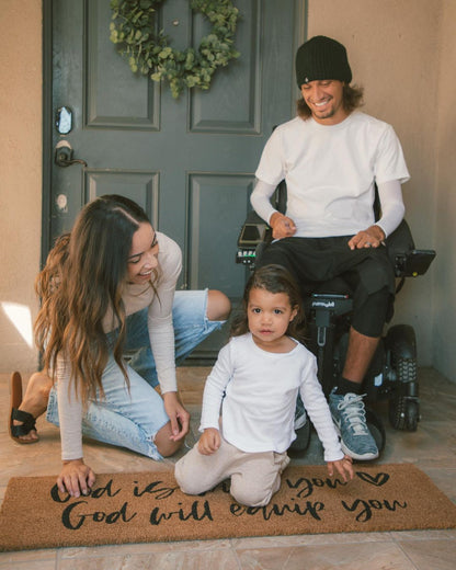 XL Doormat | God is with you God will equip you