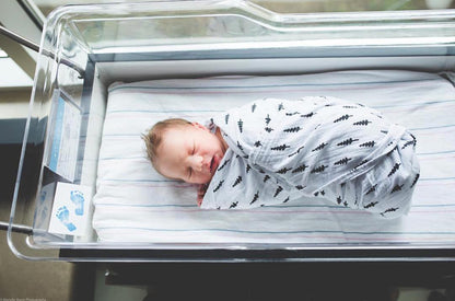 Trees organic cotton muslin swaddle by Modern Burlap