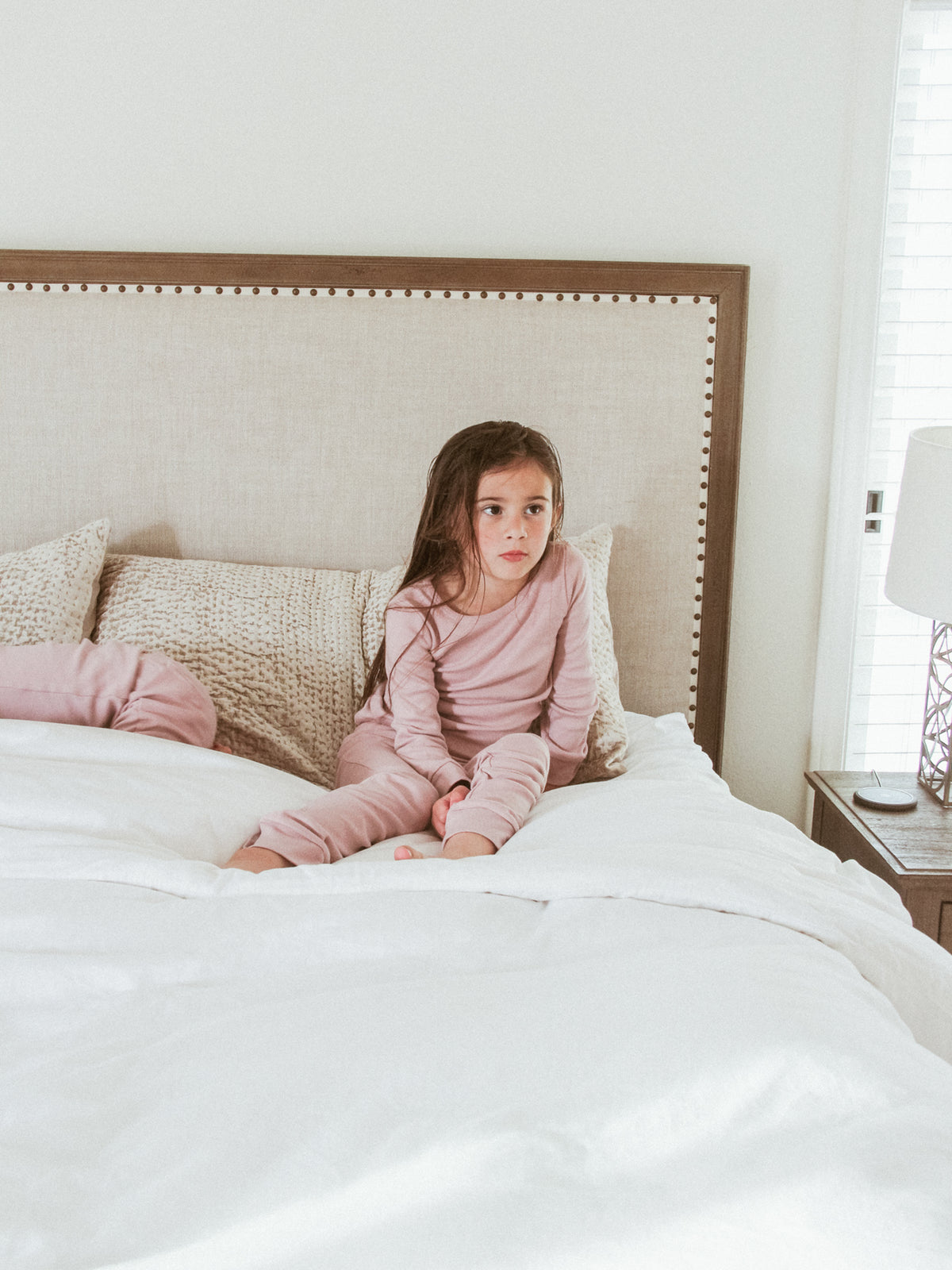 Organic Baby + Kids Pajama Set | Mauve