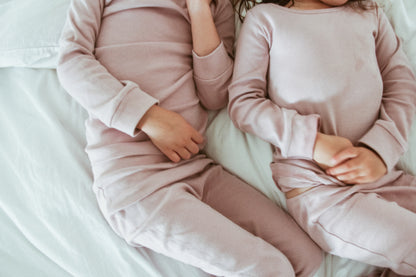 Organic Baby + Kids Pajama Set | Mauve