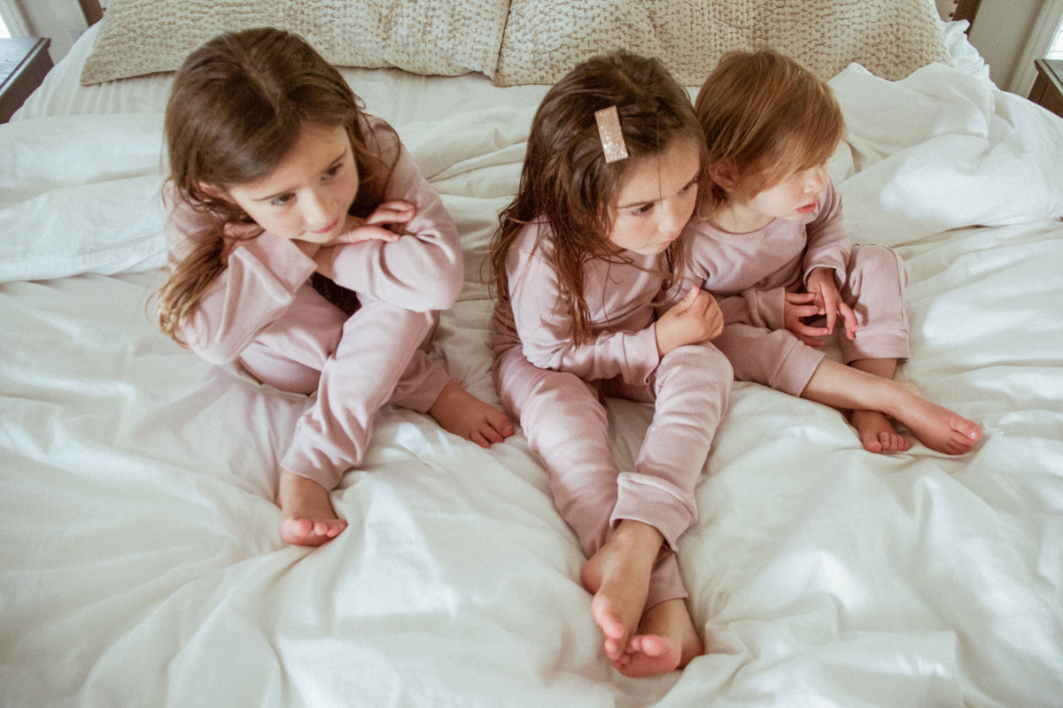 Organic Baby + Kids Pajama Set | Mauve