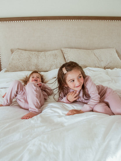 Organic Baby + Kids Pajama Set | Mauve