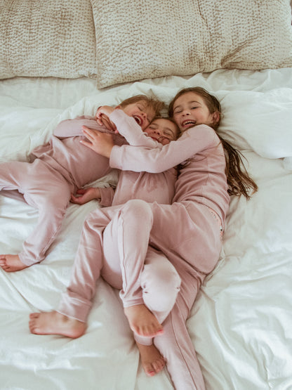 Organic Baby + Kids Pajama Set | Mauve