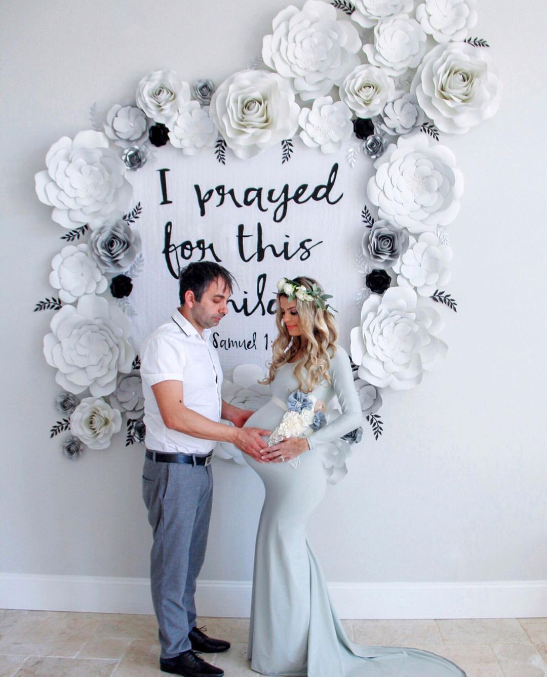1 Samuel 1:27 Scripture swaddle and wall art by Modern Burlap