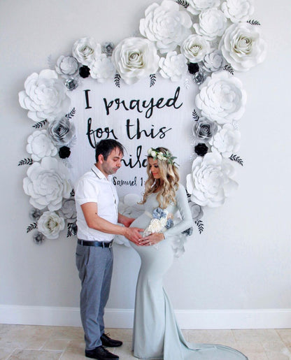 1 Samuel 1:27 Scripture swaddle and wall art by Modern Burlap