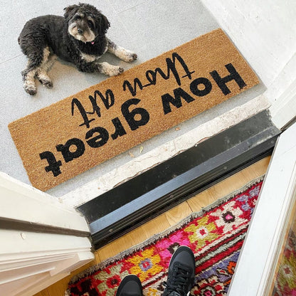 XL Christian Doormat | How Great Thou Art | Coconut Coir