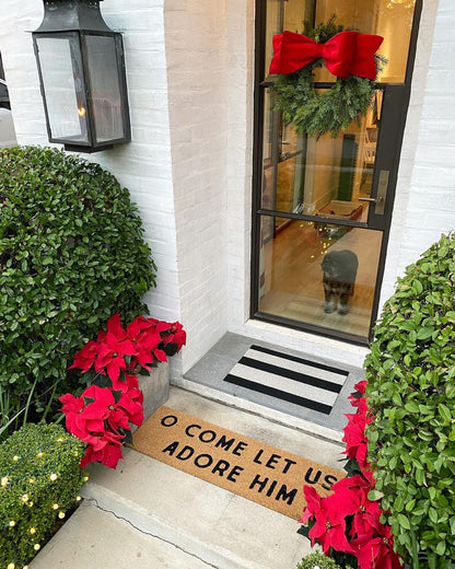 XL Doormat | O Come let us adore Him