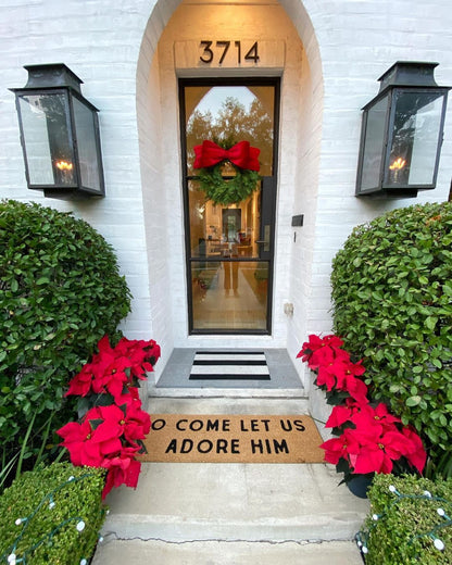 XL Doormat | O Come let us adore Him