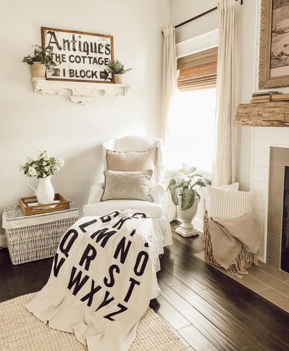 ABC Recycled Cotton Throw Blanket | Made in USA