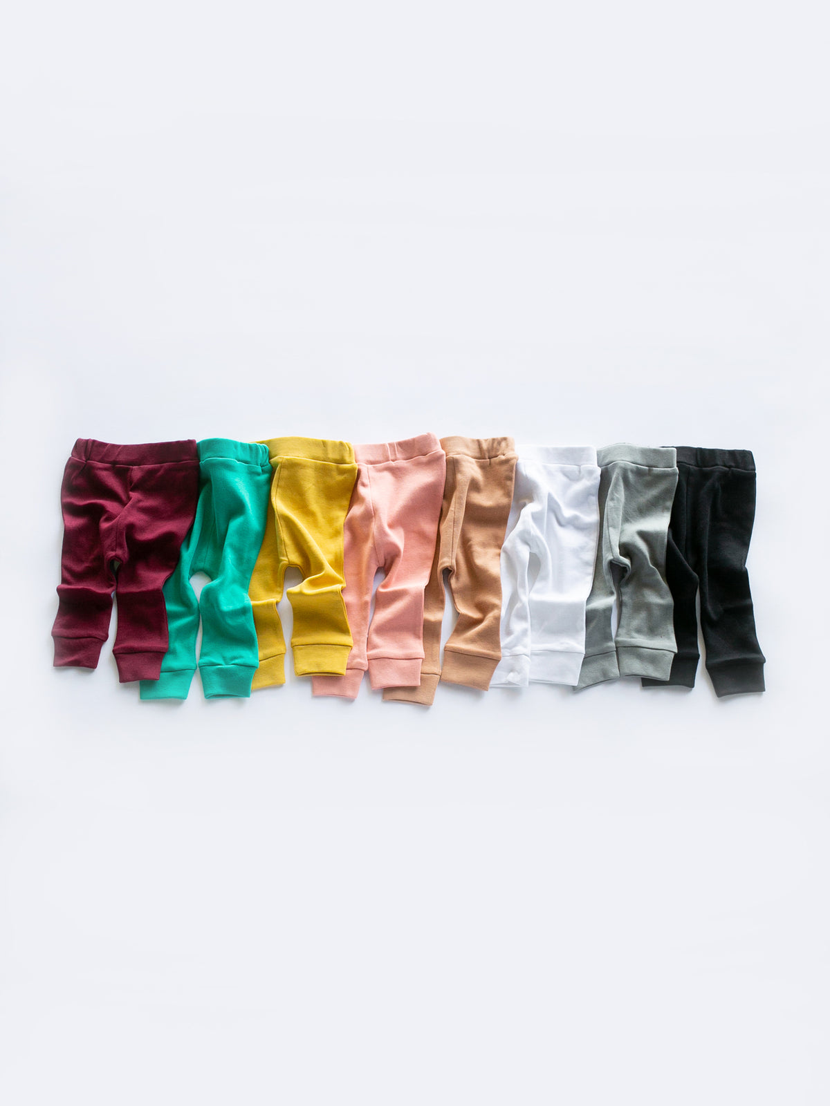 Organic Baby and Toddler Basic Pant | GOTS Certified Organic Cotton | Solid Colors