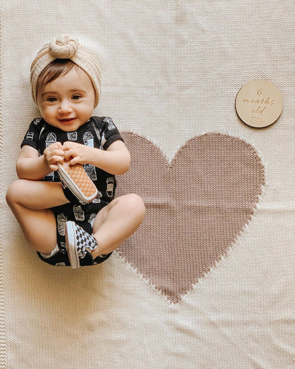 Organic Short Sleeve Baby Bodysuit | GOTS Certified Organic Cotton | Signature Prints