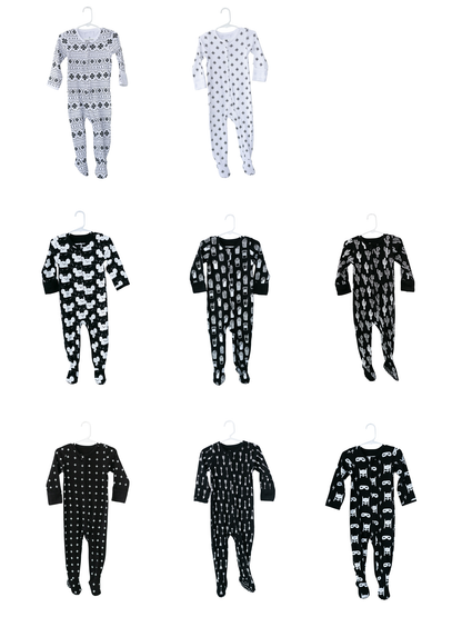 Signature print organic Zip Footie by Modern Burlap