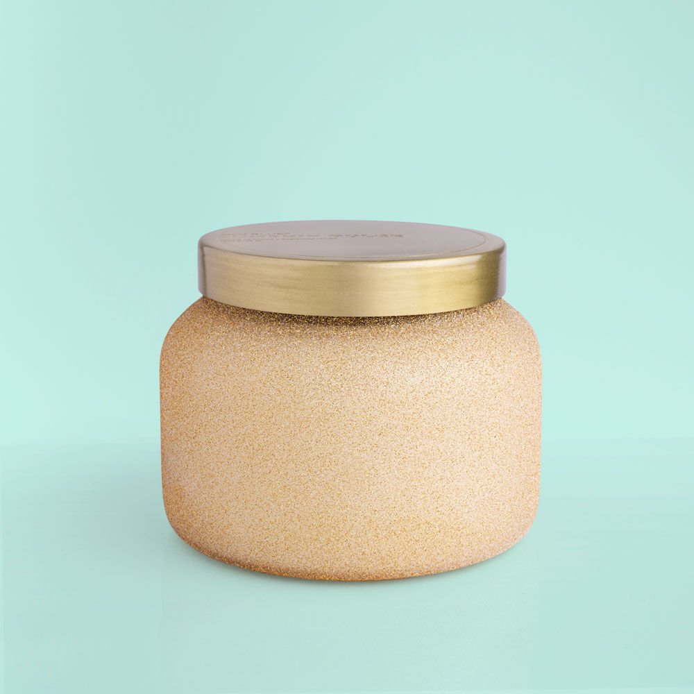Capri Blue - Pumpkin Dulce Champagne Glitter Glam Jumbo Jar, 48 oz