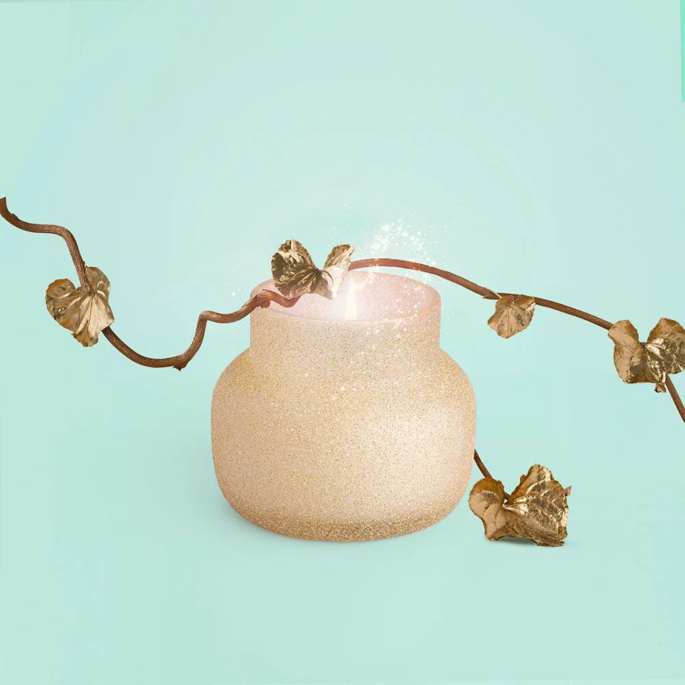 Capri Blue - Pumpkin Dulce Champagne Glitter Petite Jar, 8 oz