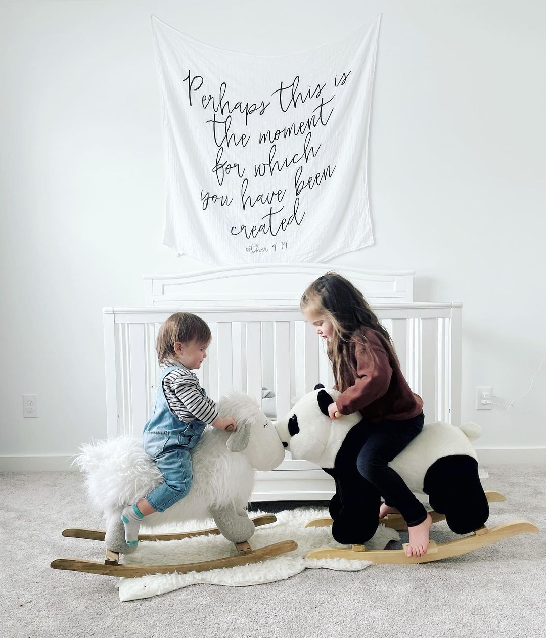 Esther 4:14 Scripture swaddle and wall art by Modern Burlap