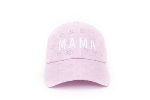 
                  
                    Load image into Gallery viewer, Rey to Z Baseball Hat - Mama in Wisteria Eyelet
                  
                