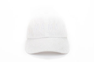 
                  
                    Load image into Gallery viewer, Rey to Z Baseball Hat - Mama in White Eyelet
                  
                