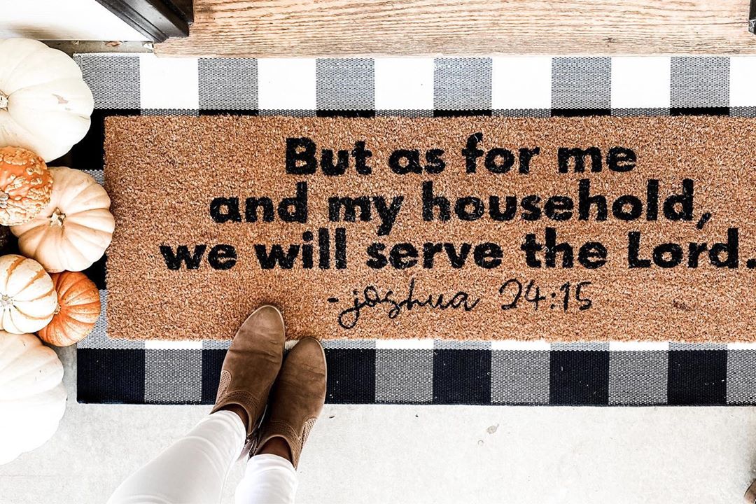 XL Scripture Doormat | Joshua 24:15