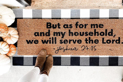 XL Scripture Doormat | Joshua 24:15