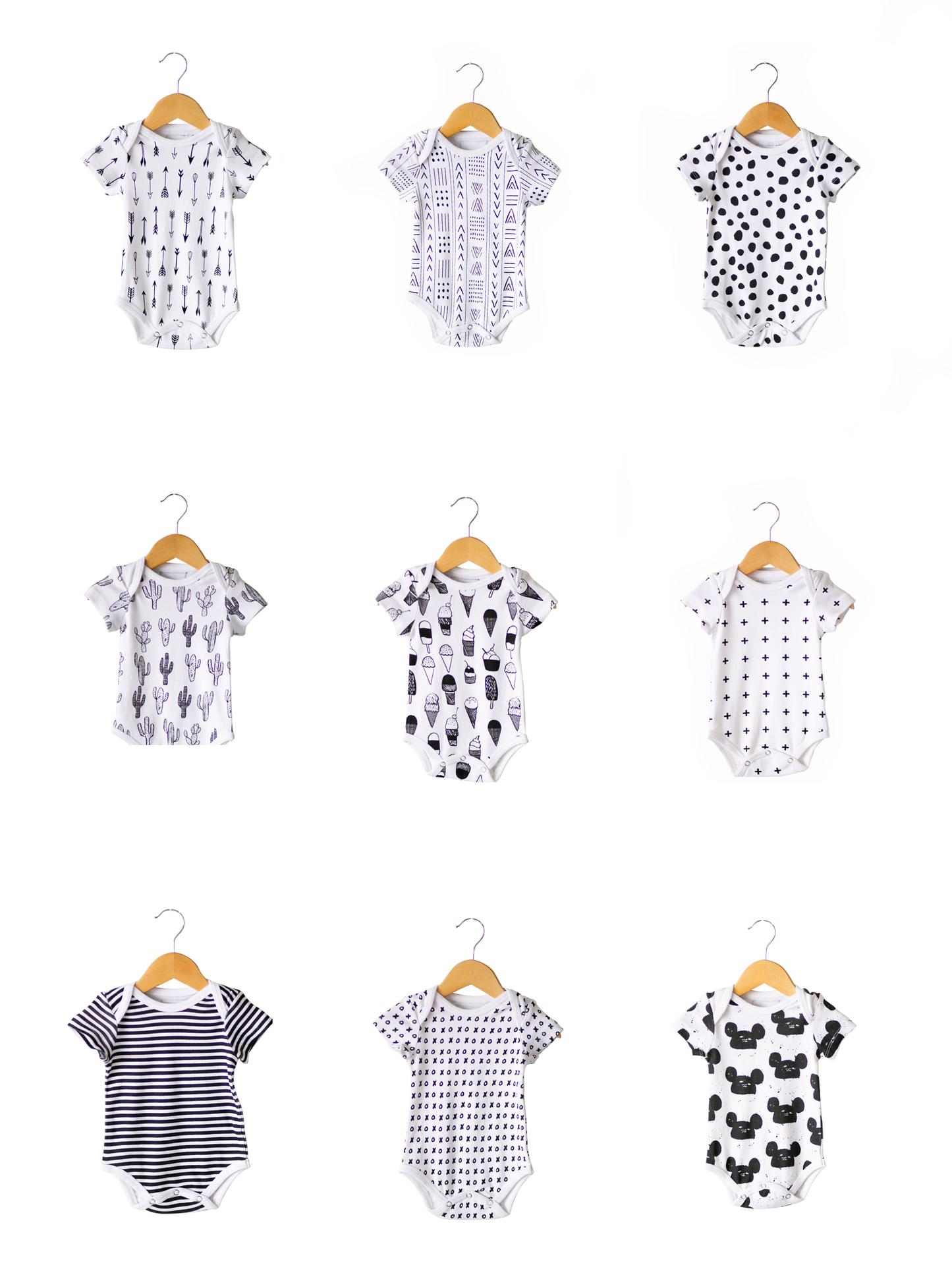 Organic Short Sleeve Baby Bodysuit | GOTS Certified Organic Cotton | Signature Prints