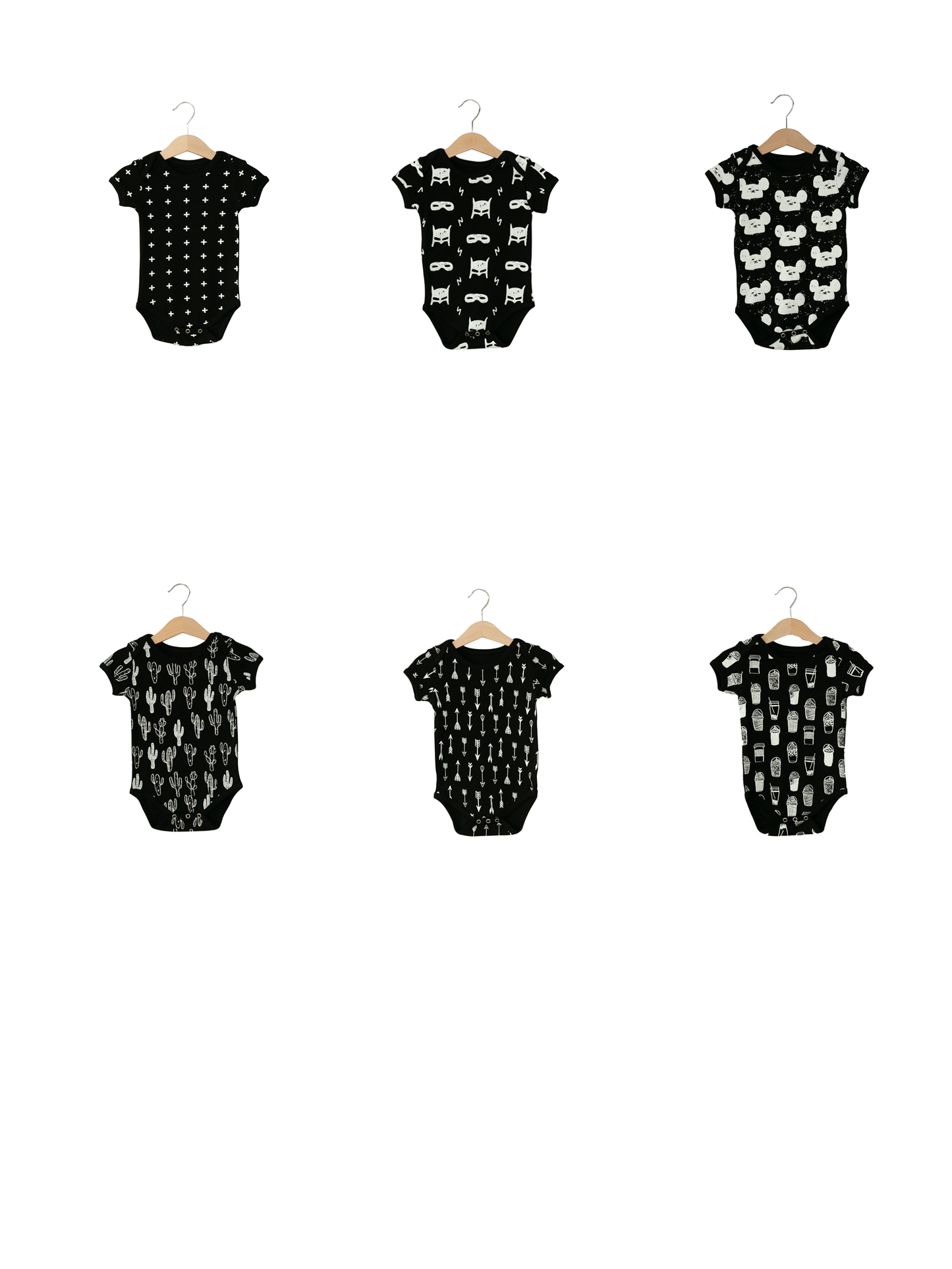 Organic Short Sleeve Baby Bodysuit | GOTS Certified Organic Cotton | Signature Prints