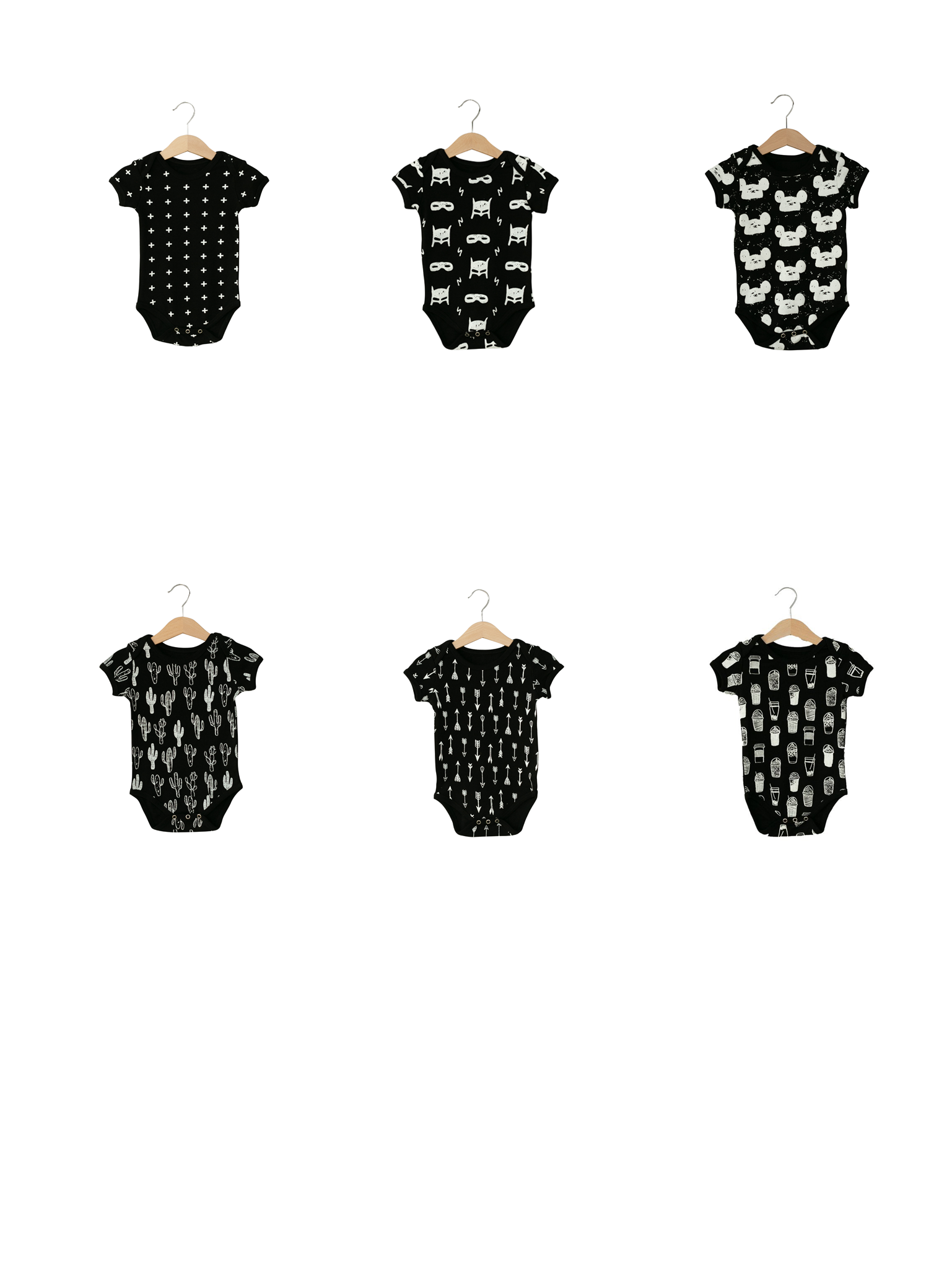 Organic Short Sleeve Baby Bodysuit | GOTS Certified Organic Cotton | Signature Prints