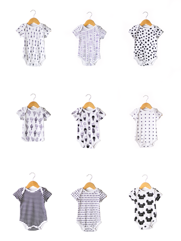 Organic Short Sleeve Bodysuit - Prints – Modern Burlap
