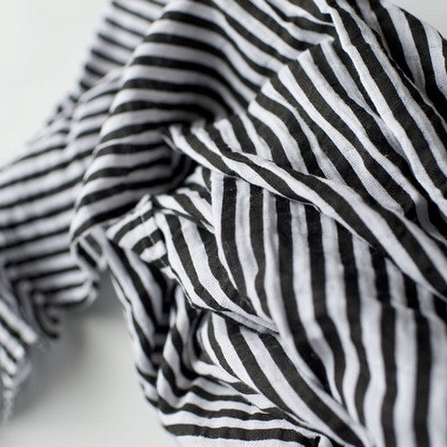 Stripes organic cotton muslin swaddle by Modern Burlap