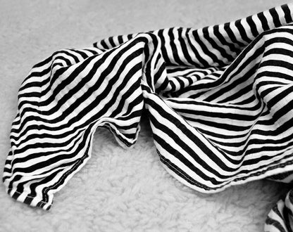 Stripes organic cotton muslin swaddle by Modern Burlap