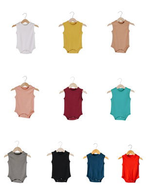 
                  
                    Load image into Gallery viewer, Organic Tank Bodysuit -  Colors
                  
                